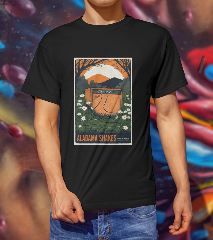Alabama Shakes Asheville NC April 17 2026 Daisy Amp T-Shirt