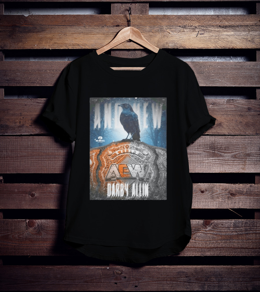 And New AEW World Darby Allin Championship Belt Raven T-Shirt