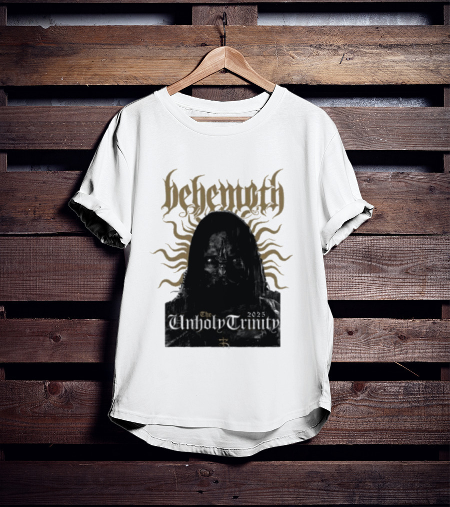 Behemoth The Unholy Trinity Sunburst Symbol Dark T-Shirt