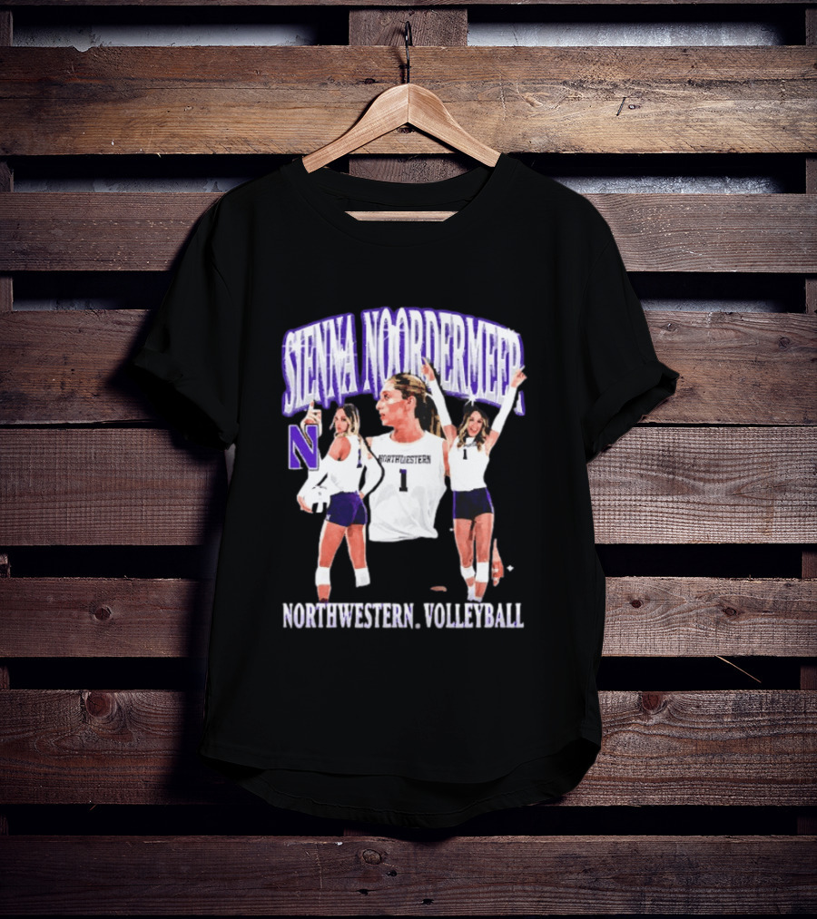 Sienna Noordermeer Northwestern Volleyball Player N Wildcats Sports Team T-Shirt