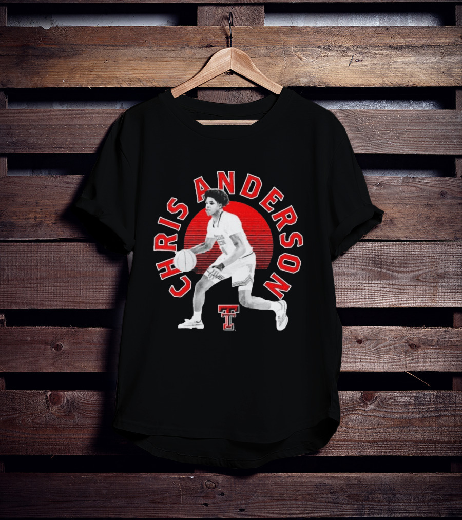 Chris Anderson Texas Tech Red Raiders Basketball Player T-Shirt