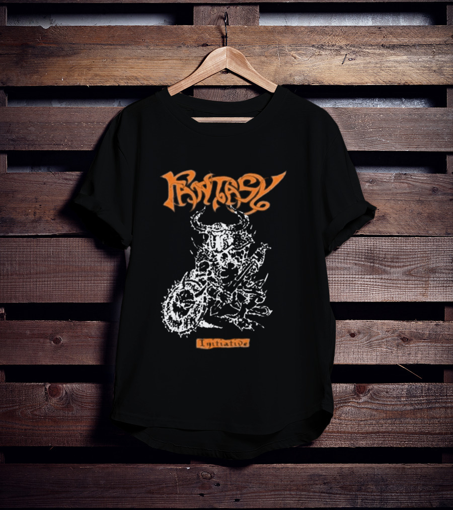 Fantasy Initiative Tormentor Orange Warrior With Spiked Club T-Shirt