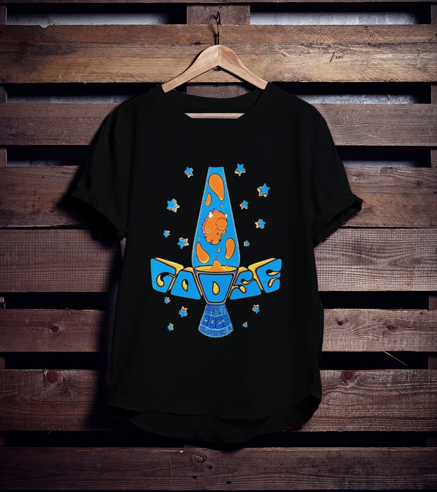 Goose April 17 2023 Lava Lamp Stars Clearwater FL BayCare Sound Show T-Shirt