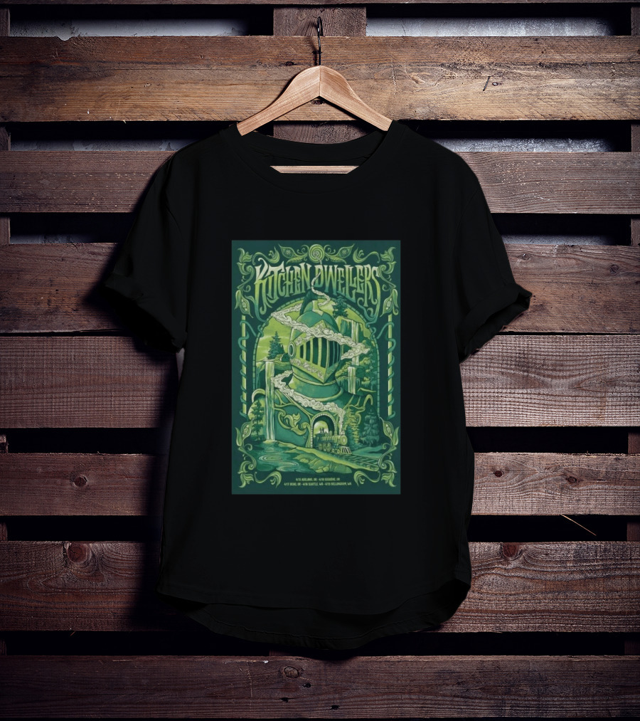 Kitchen Dwellers April 2026 Tour With Train And Nature T-Shirt