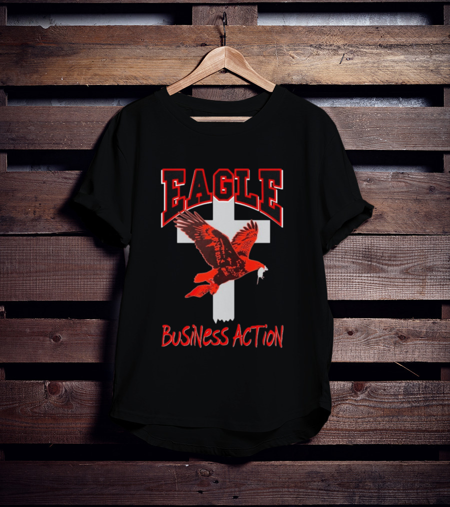 Milano Ovest Eagle Business Action Cross Wings T-Shirt