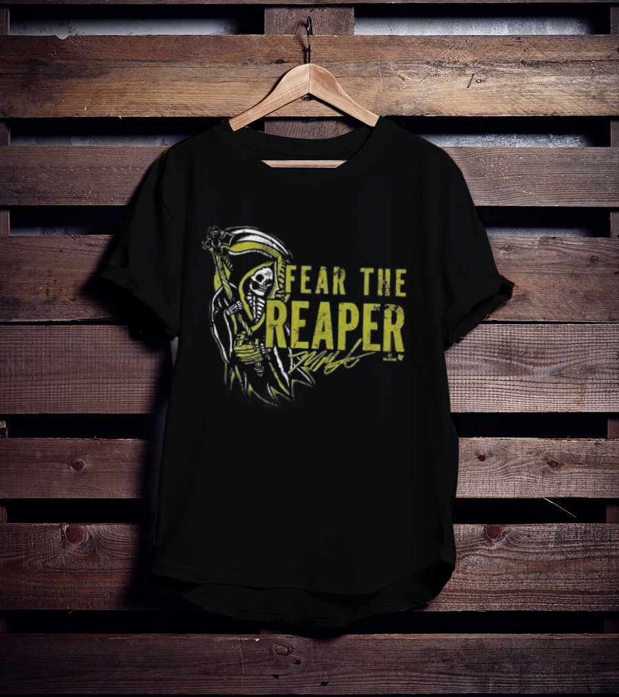 Mason Miller Fear The Reaper Skull Scythe T-Shirt