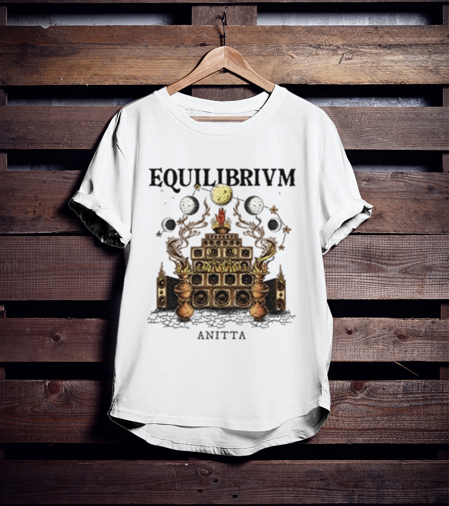 Anitta Equilibrium Moon Speaker Pyramid With Celestial Balance T-Shirt