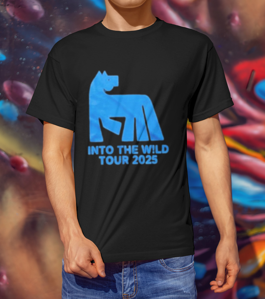 Russ Into The Wild Tour 2025 Blue Bear T-Shirt