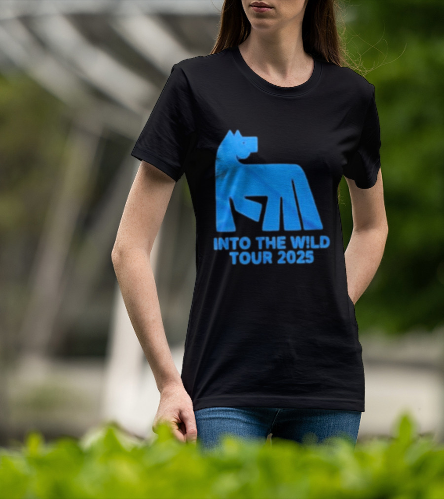 Russ Into The Wild Tour 2025 Blue Bear T-Shirt