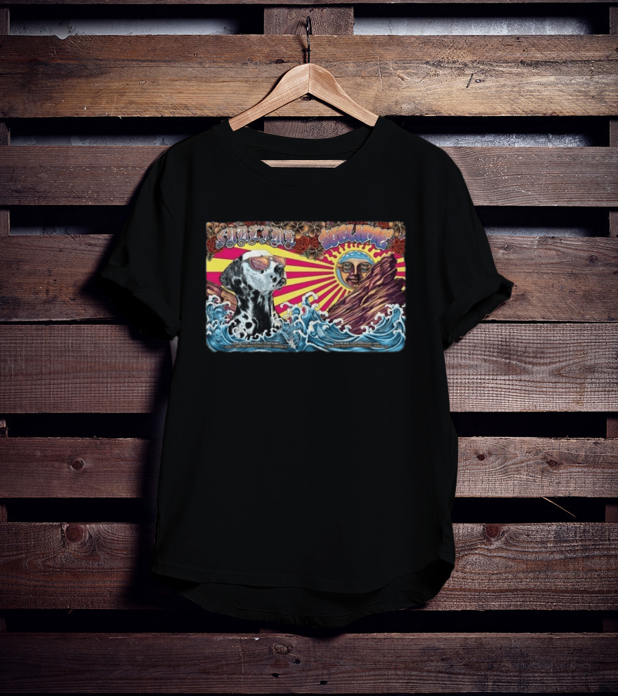 Sublime Red Rocks April 17 18 2026 Morrison CO Dalmatian Sunglasses Sun Waves Roses T-Shirt