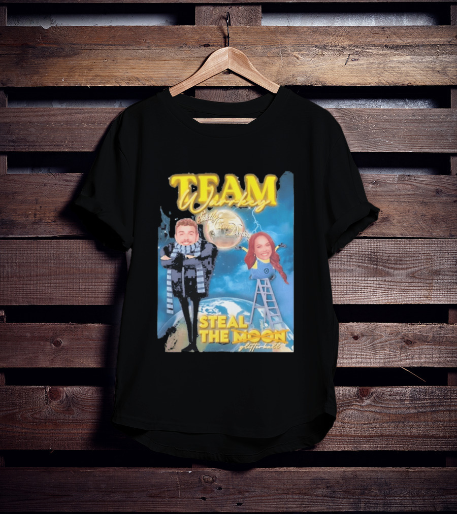 Team Warrkey Strictly Steal The Moon Dancing Planet Earth T-Shirt