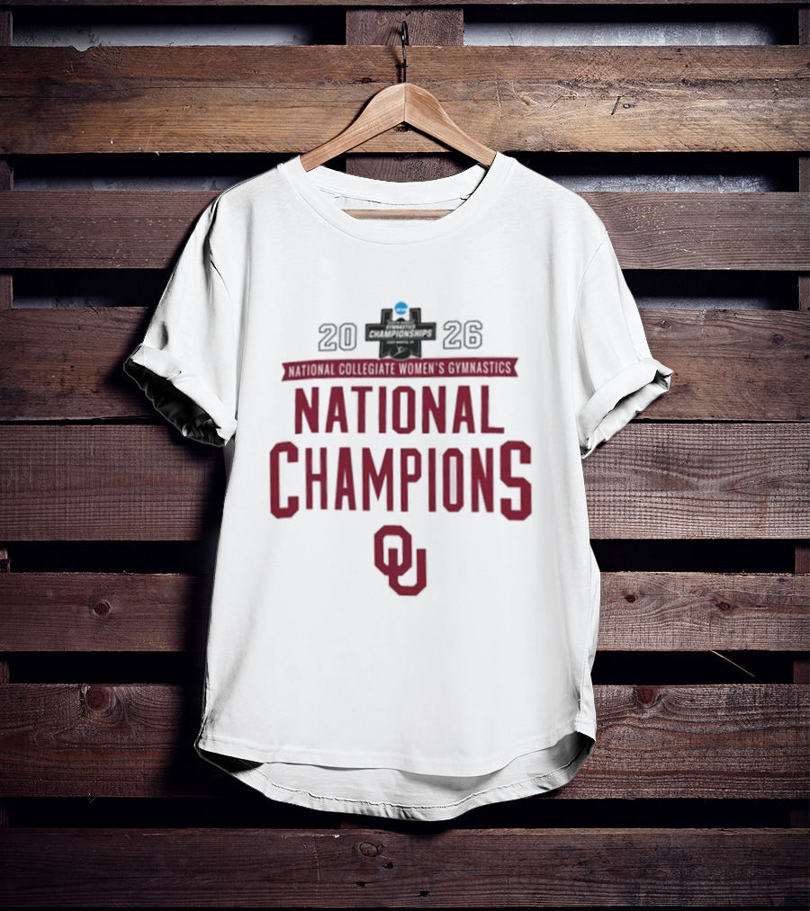 Oklahoma Sooners Gymnastics National Champions 2026 T-Shirt
