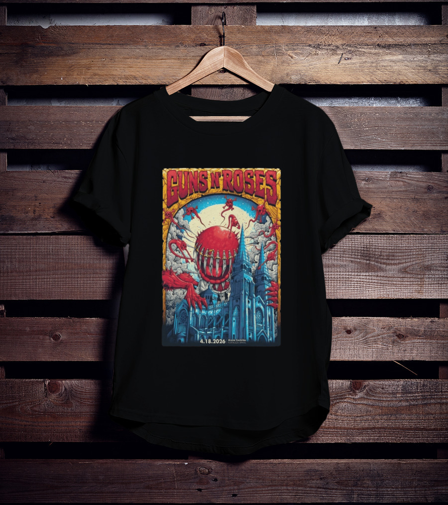 Guns N' Roses 4 18 2026 Fortaleza Brazil Arena Castelão Event Venom Cathedral T-Shirt