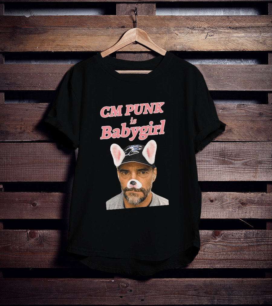 CM Punk Is Babygirl With Cute Ears And Nose Accessory T-Shirt