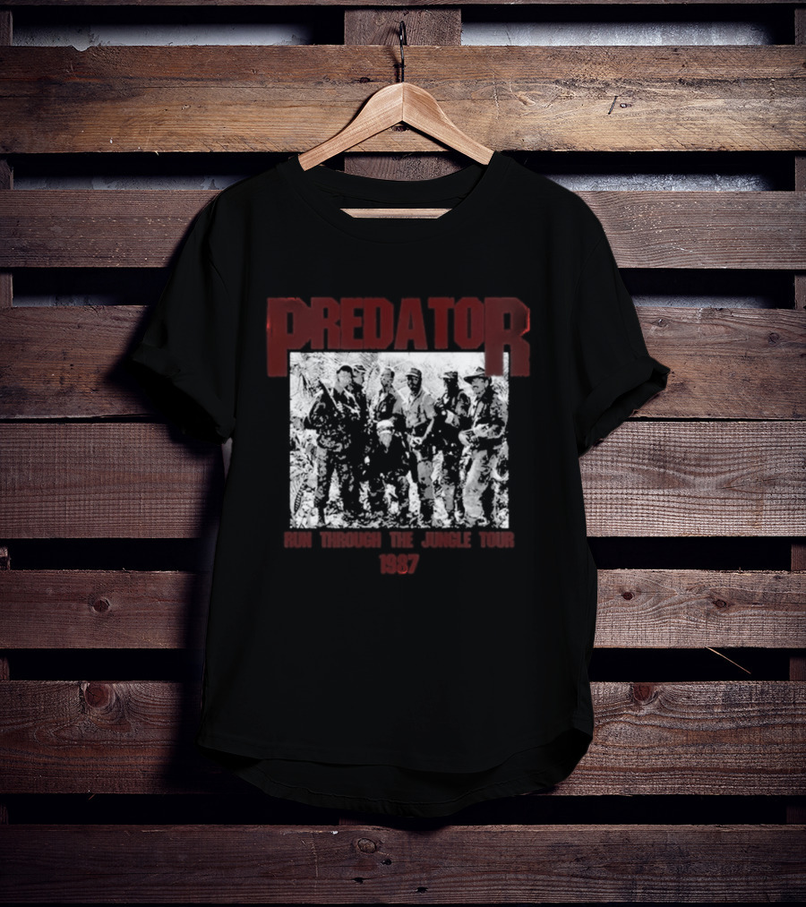 Predator 1987 Run Through The Jungle Tour T-Shirt