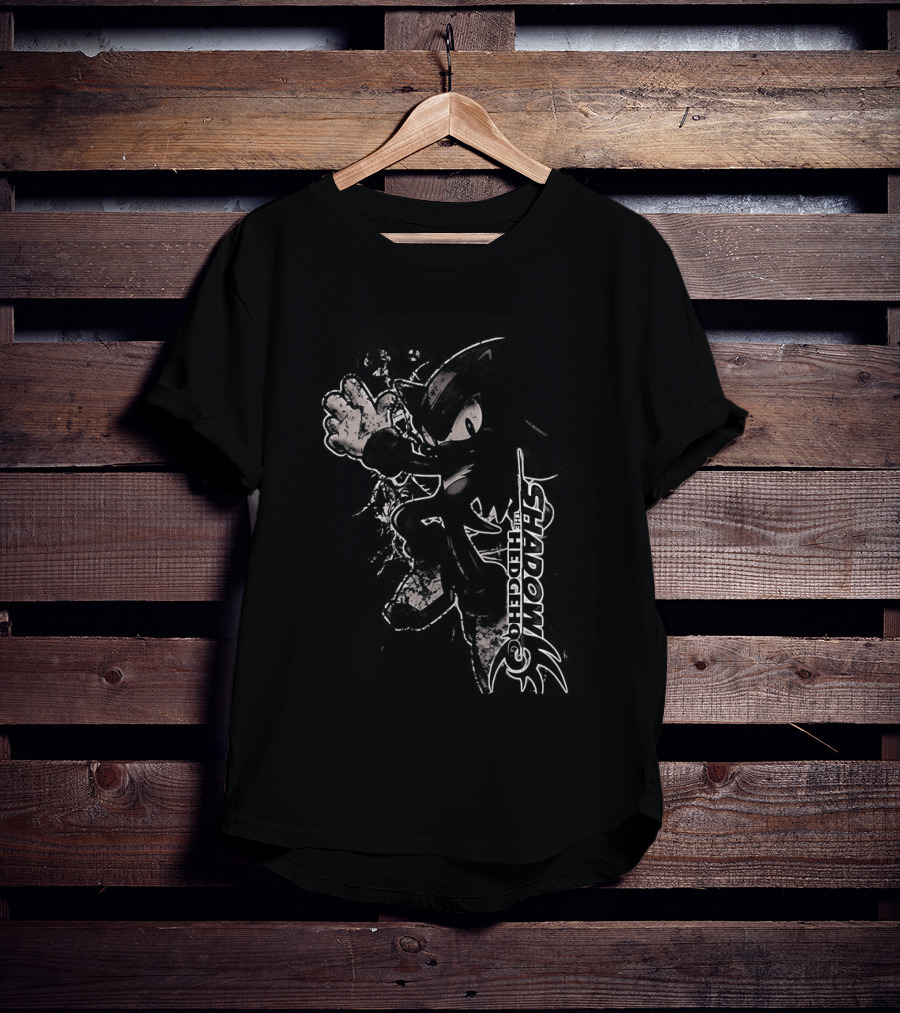 Shadow The Hedgehog Sega Character Pose Action T-Shirt