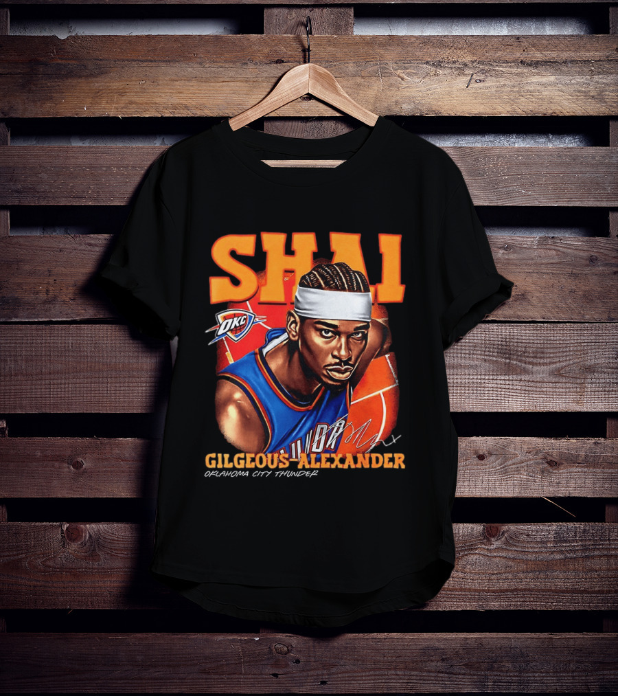 Shai Gilgeous Alexander Oklahoma City Thunder NBA OKC Basketball T-Shirt