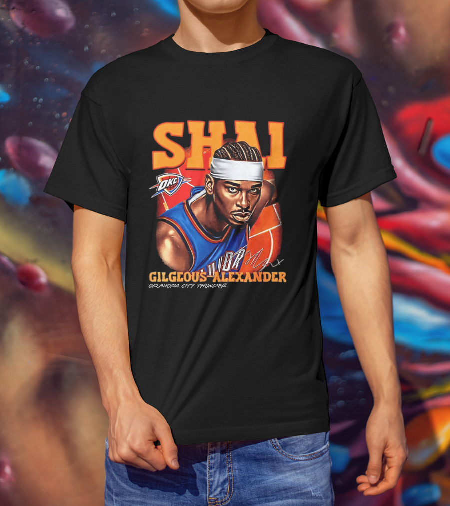 Shai Gilgeous Alexander Oklahoma City Thunder NBA OKC Basketball T-Shirt