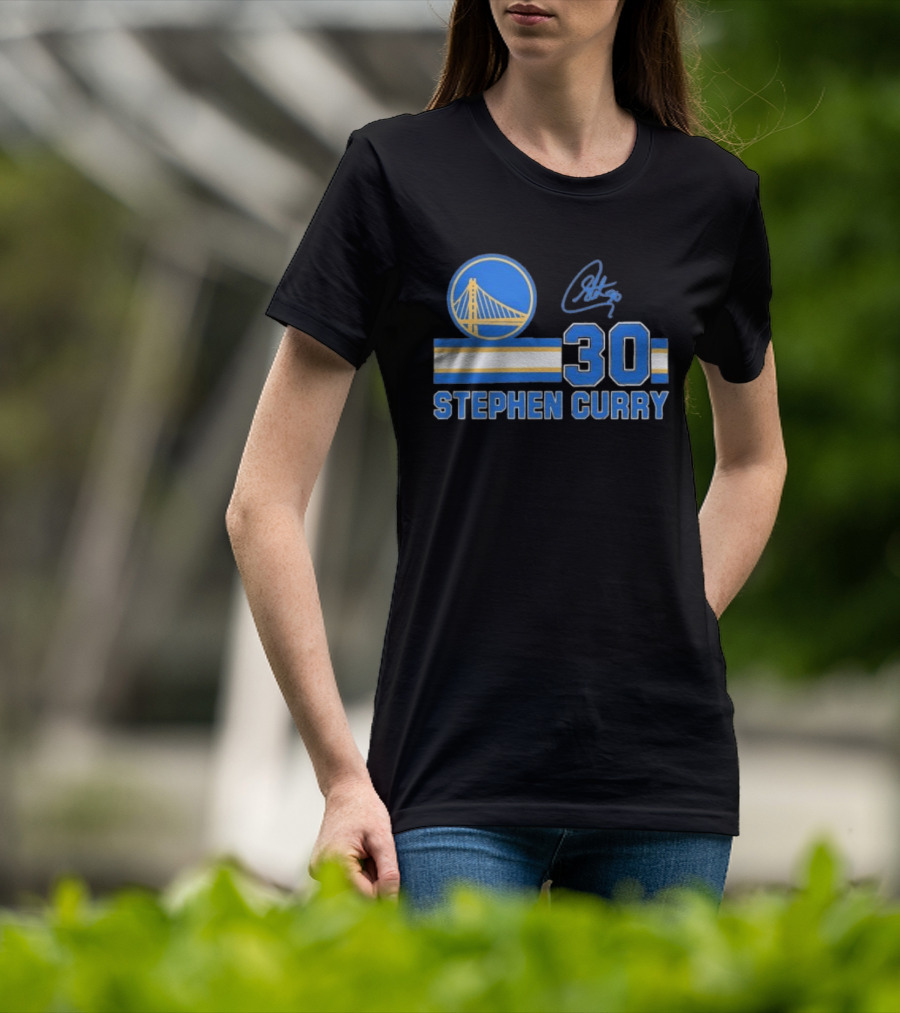 Stephen Curry Golden State Warriors 30 Signature T-Shirt