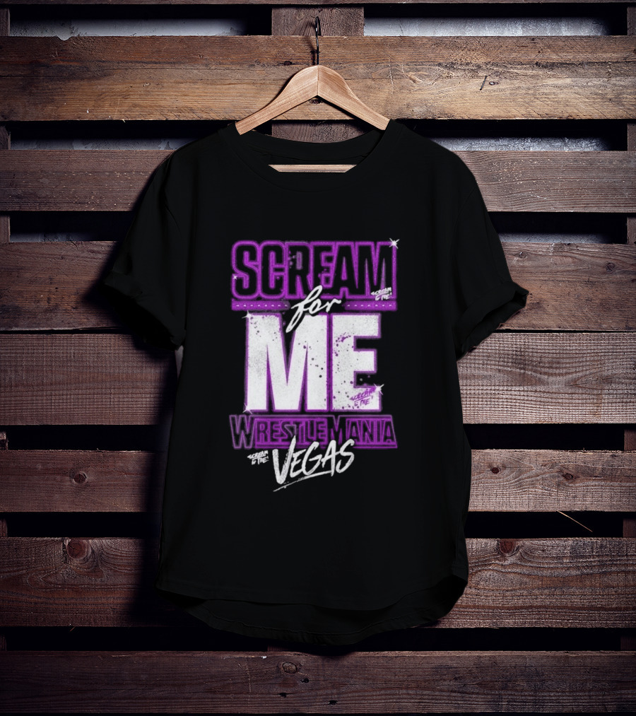 WWE WrestleMania Scream For Me Vegas Paige T-Shirt