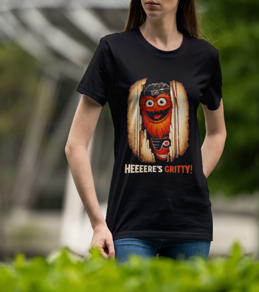 Heeere's Gritty Philadelphia Flyers Hockey T-Shirt