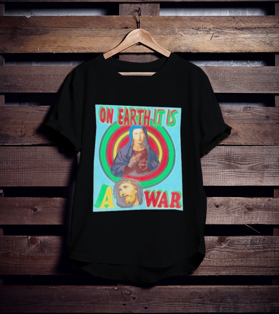 Houston Texans Saint Michael On Earth It Is A War T-Shirt