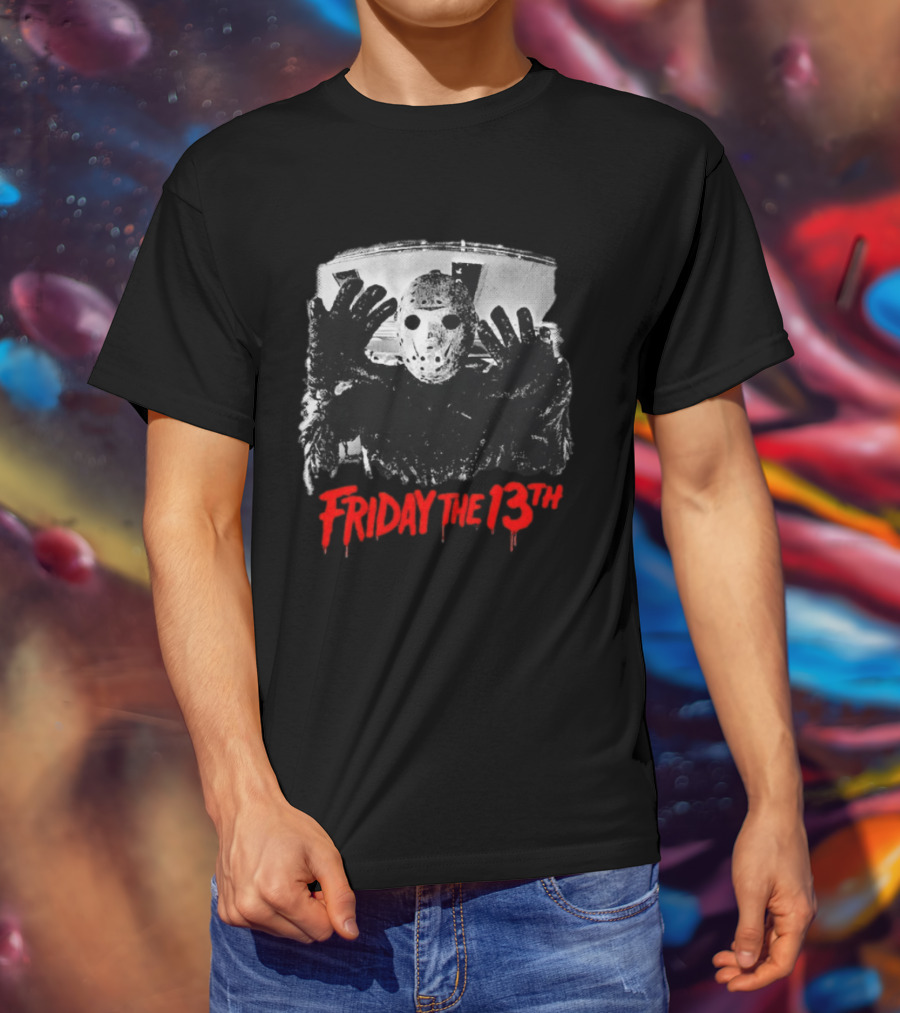 Friday The 13th Jason Voorhees Horror Icon Classic Mask T-Shirt