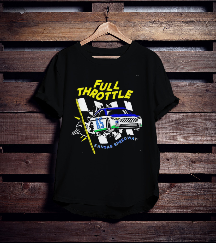 Full Throttle Kansas Speedway KS Racing Car Adventure T-Shirt