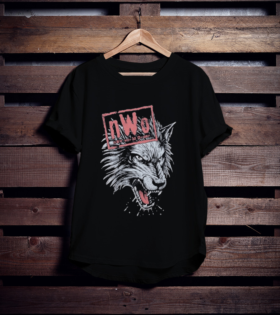 NWO New World Order Wolfpack Vintage Style Wrestling T-Shirt