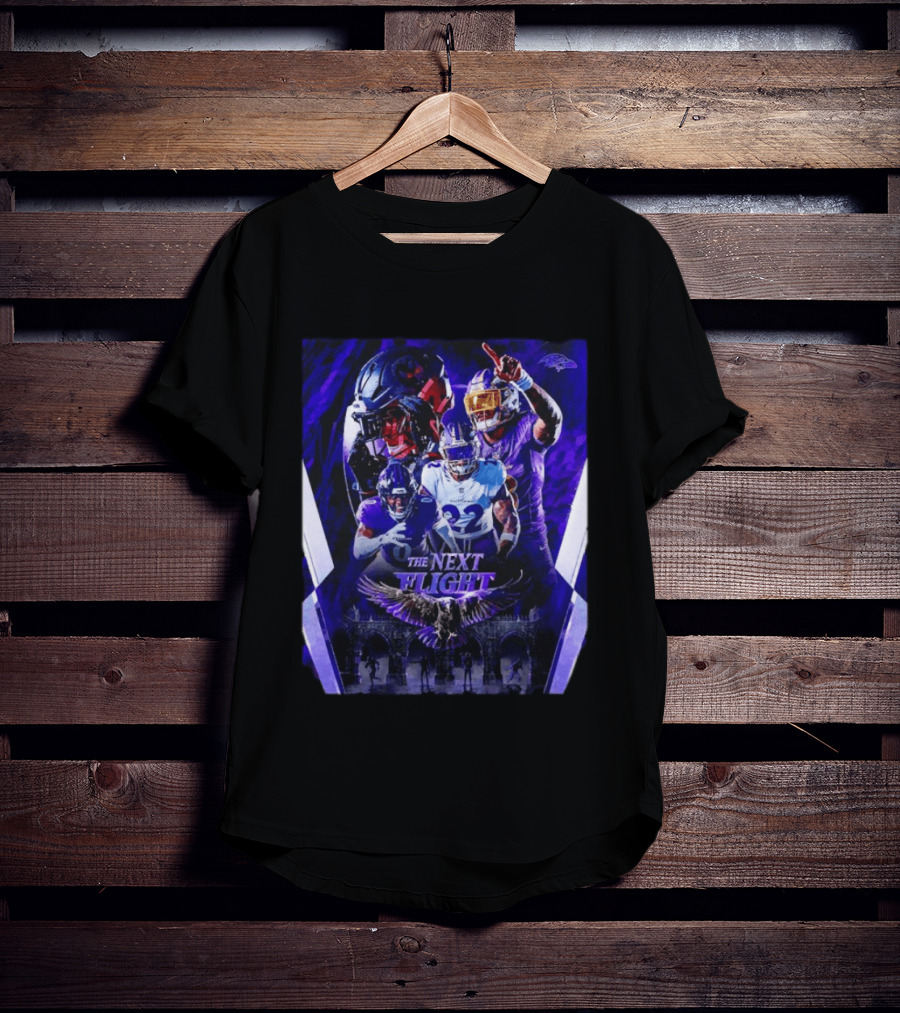The Next Flight Baltimore Ravens 2026 Season NFL Team Players Ravens Fans T-Shirt