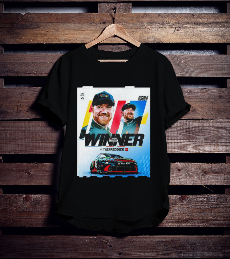 Winner Tyler Reddick NASCAR Kansas Speedway Victory Car Chevrolet Camaro T-Shirt