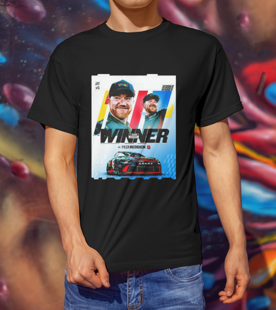 Winner Tyler Reddick NASCAR Kansas Speedway Victory Car Chevrolet Camaro T-Shirt