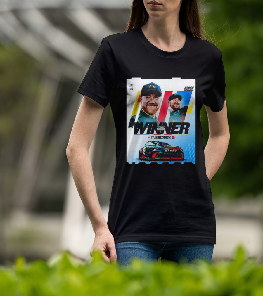 Winner Tyler Reddick NASCAR Kansas Speedway Victory Car Chevrolet Camaro T-Shirt