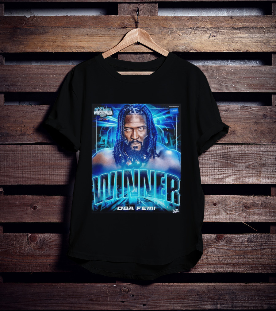 Winner WWE Superstar Oba Femi WrestleMania 42 Vegas Victory T-Shirt