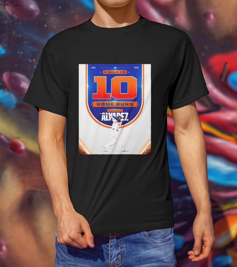 Yordan Alvarez First To 10 Home Runs Houston Astros MLB T-Shirt