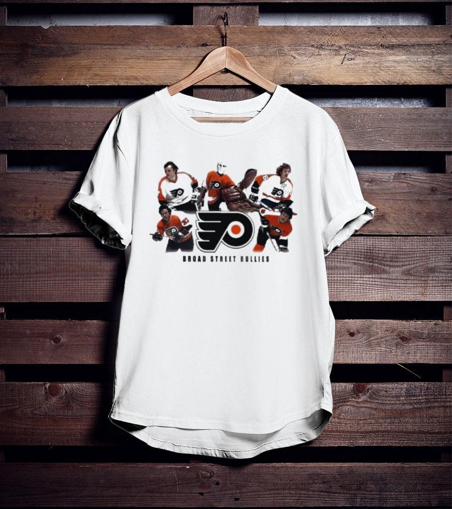 Philadelphia Flyers Broad Street Bullies Flyers Logo Hockey Legends T-Shirt