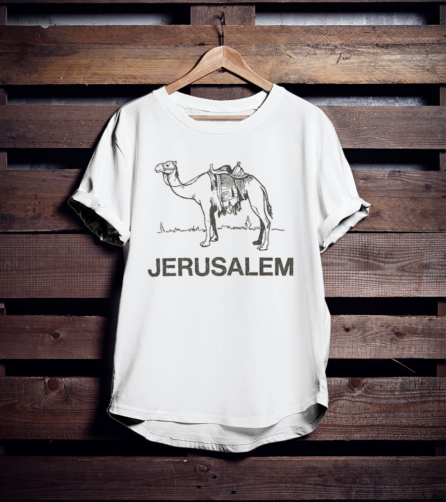 Jerusalem Camel Artwork With Zendaya Connection T-Shirt