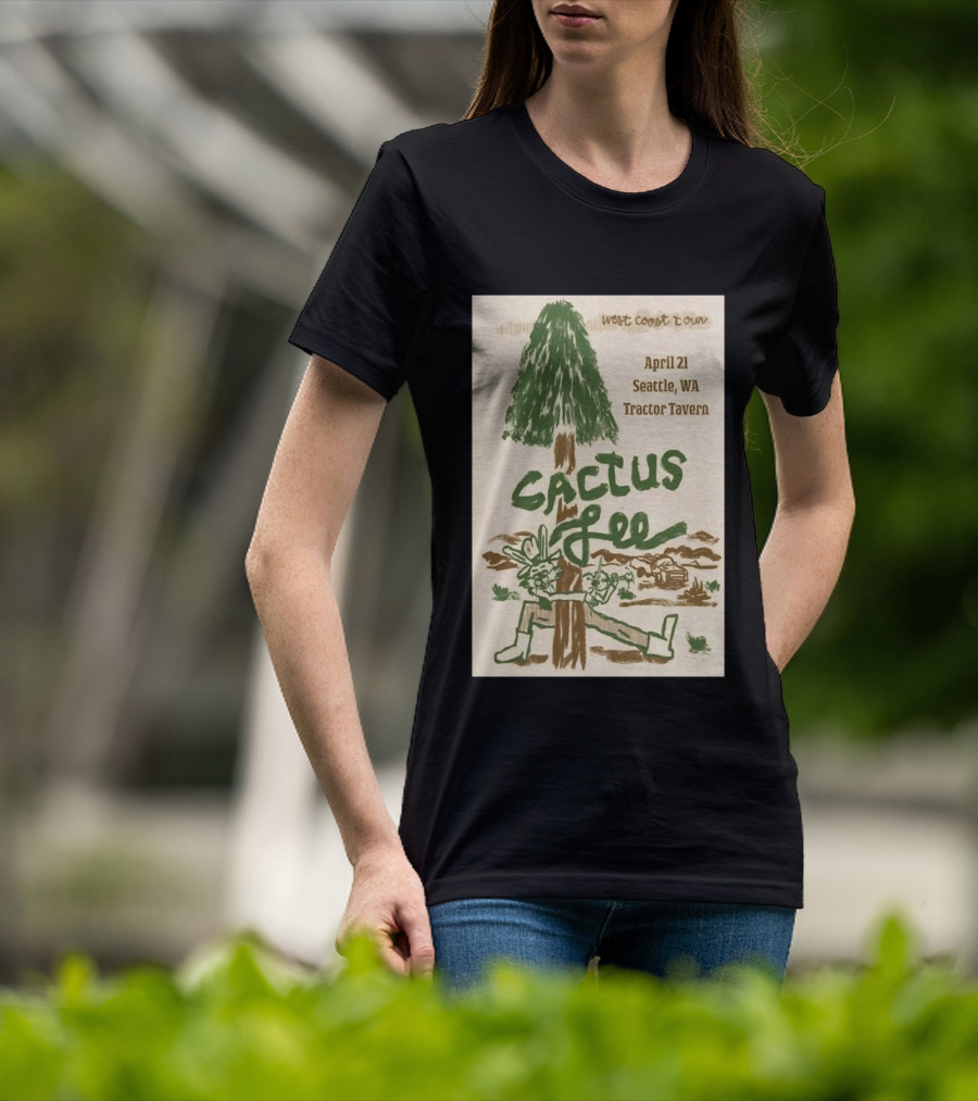 West Coast Tour Cactus Lee Seattle WA Tractor Tavern April 21 2026 T-Shirt