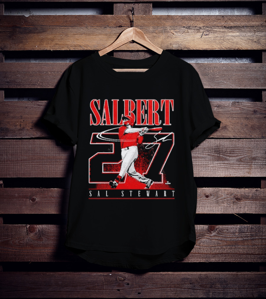 Salbert Sal Stewart Cincinnati Reds 27 Player T-Shirt