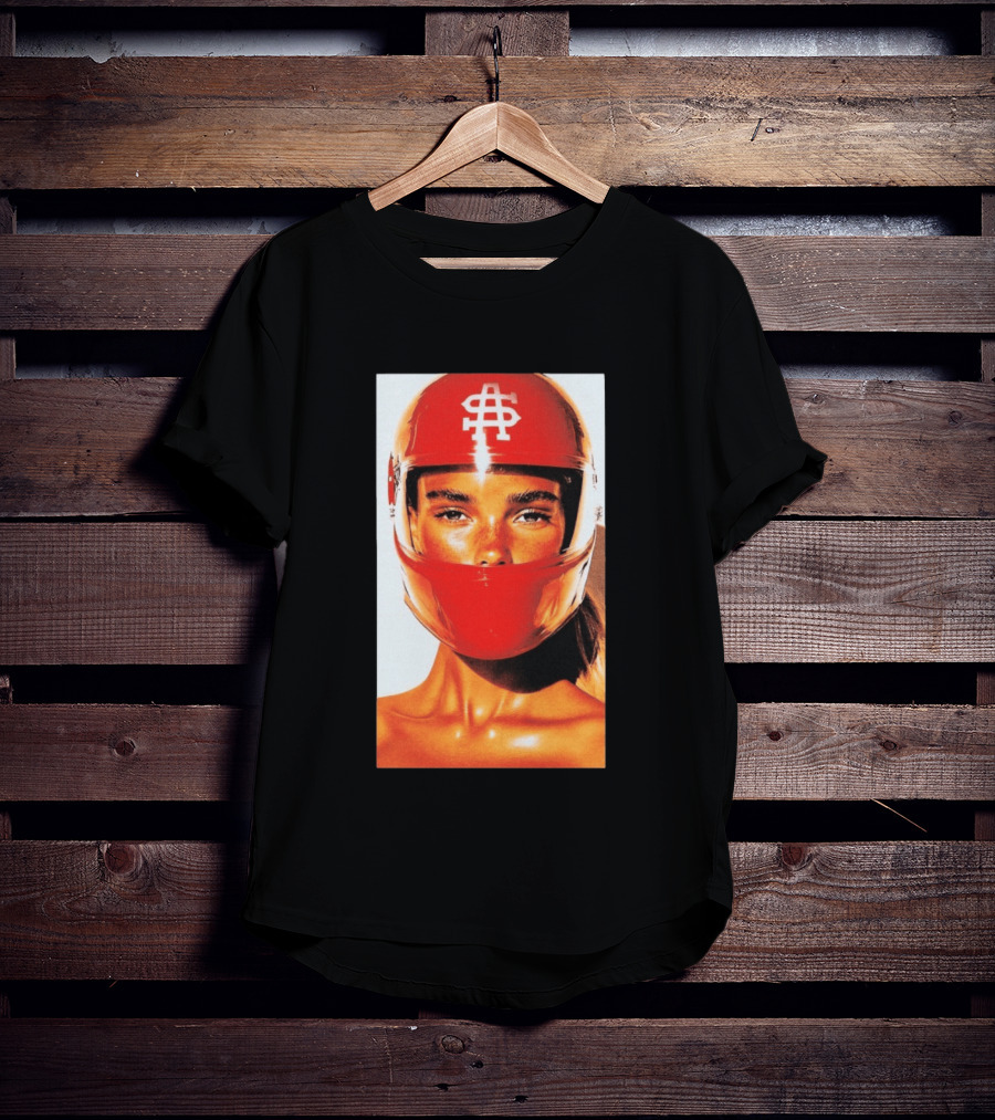 Sauna Sa Race Girl Helmet Icon Red Racing T-Shirt