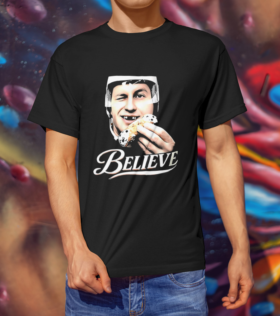 Believe Jack Hughes Big Head Philadelphia Flyers NHL T-Shirt