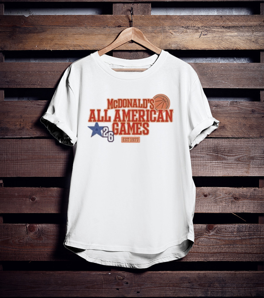 McDonald's All American Games 2026 Basketball Star Est 1977 T-Shirt