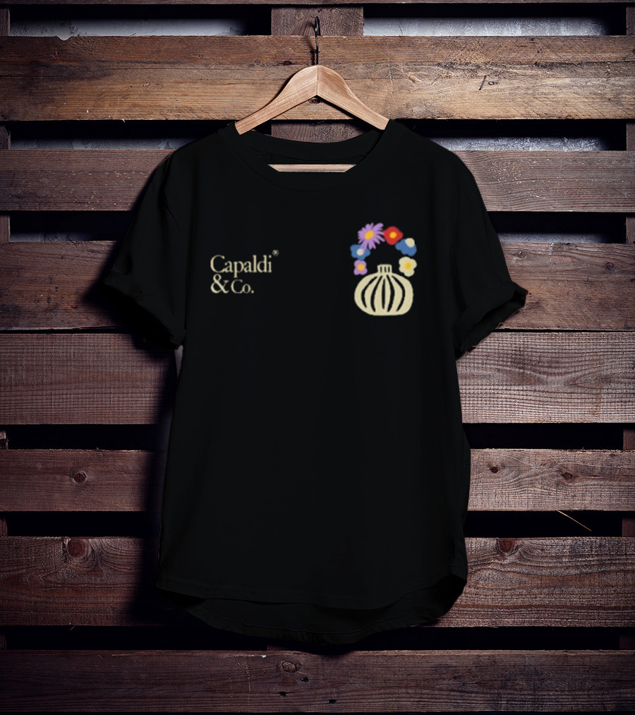 Capaldi & Co Flower Pot Colorful Blooms T-Shirt