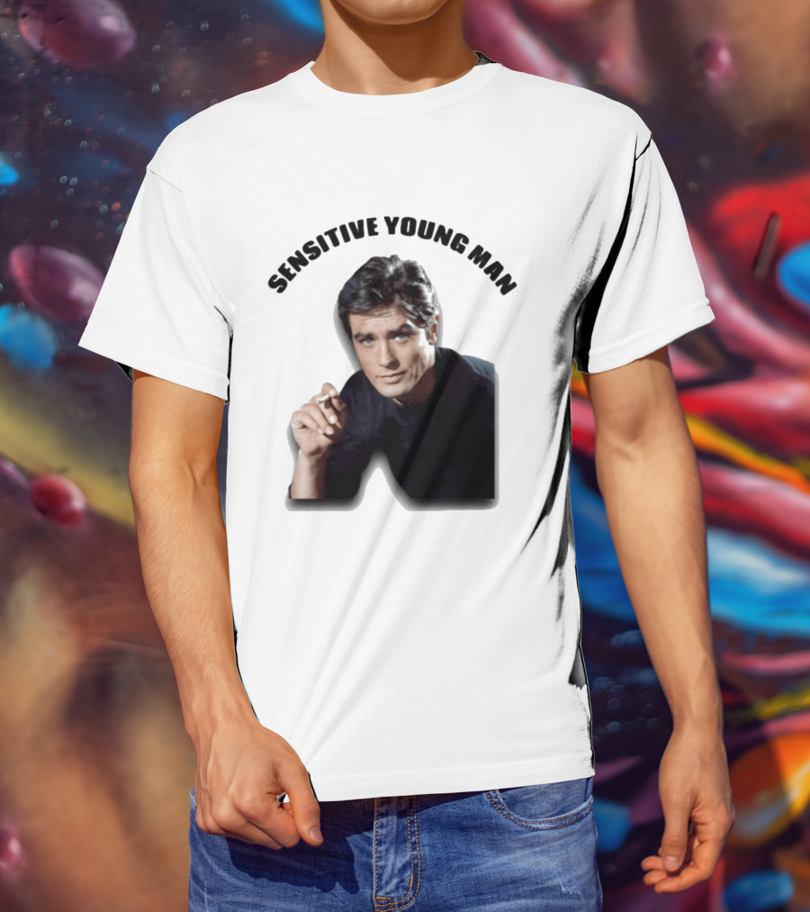 Sensitive Young Man Iconic Actor Cigarette T-Shirt