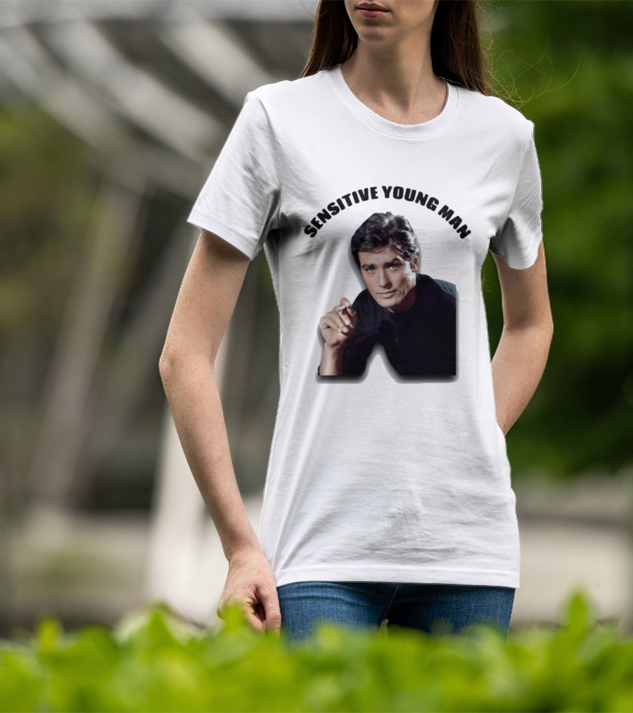 Sensitive Young Man Iconic Actor Cigarette T-Shirt