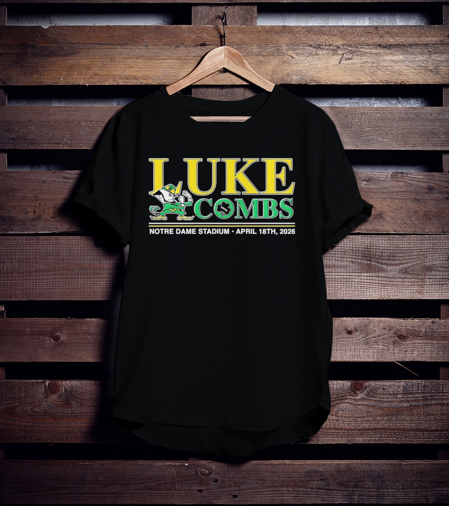 Luke Combs Notre Dame Stadium April 18 2026 Notre Dame Fighting Irish T-Shirt