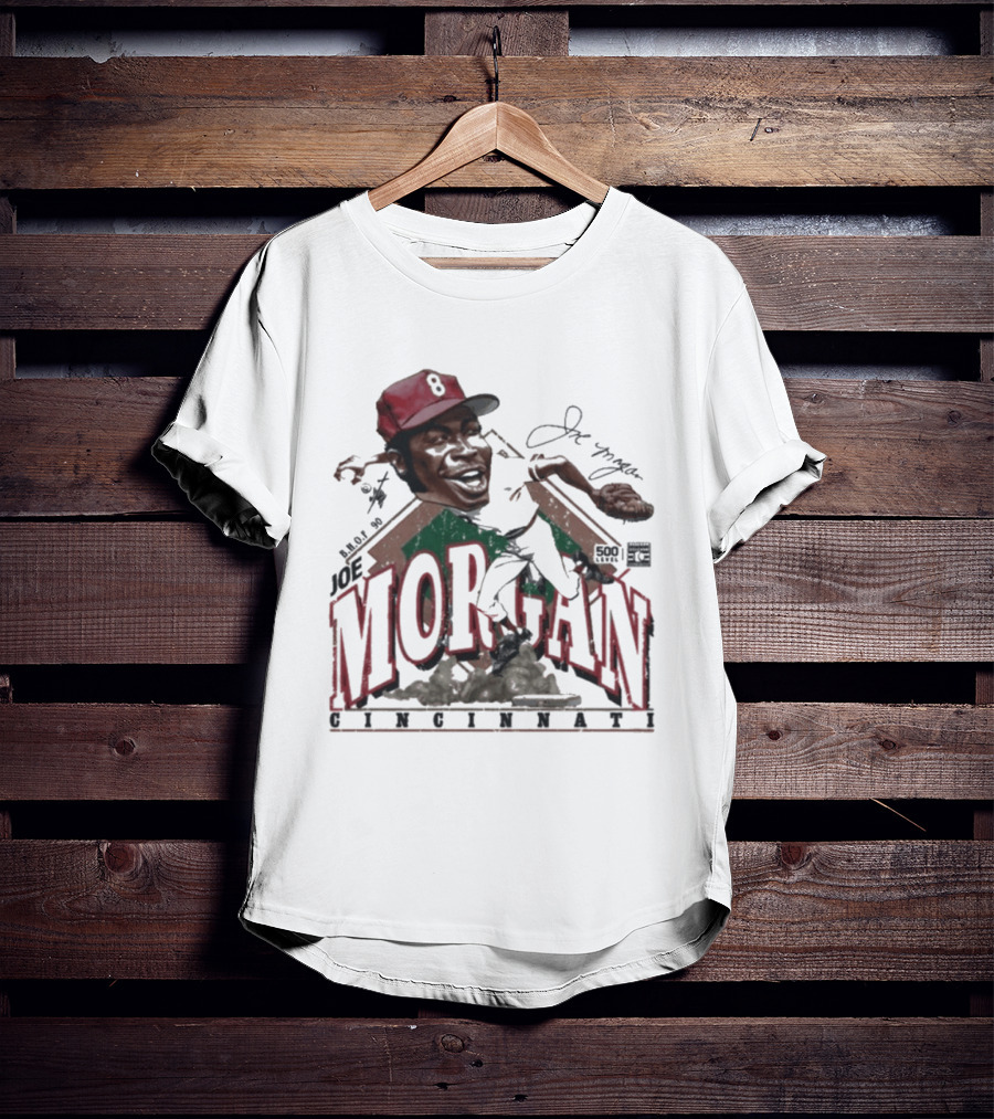 Joe Morgan Cincinnati Bruce Stark Collection 1981 T-Shirt