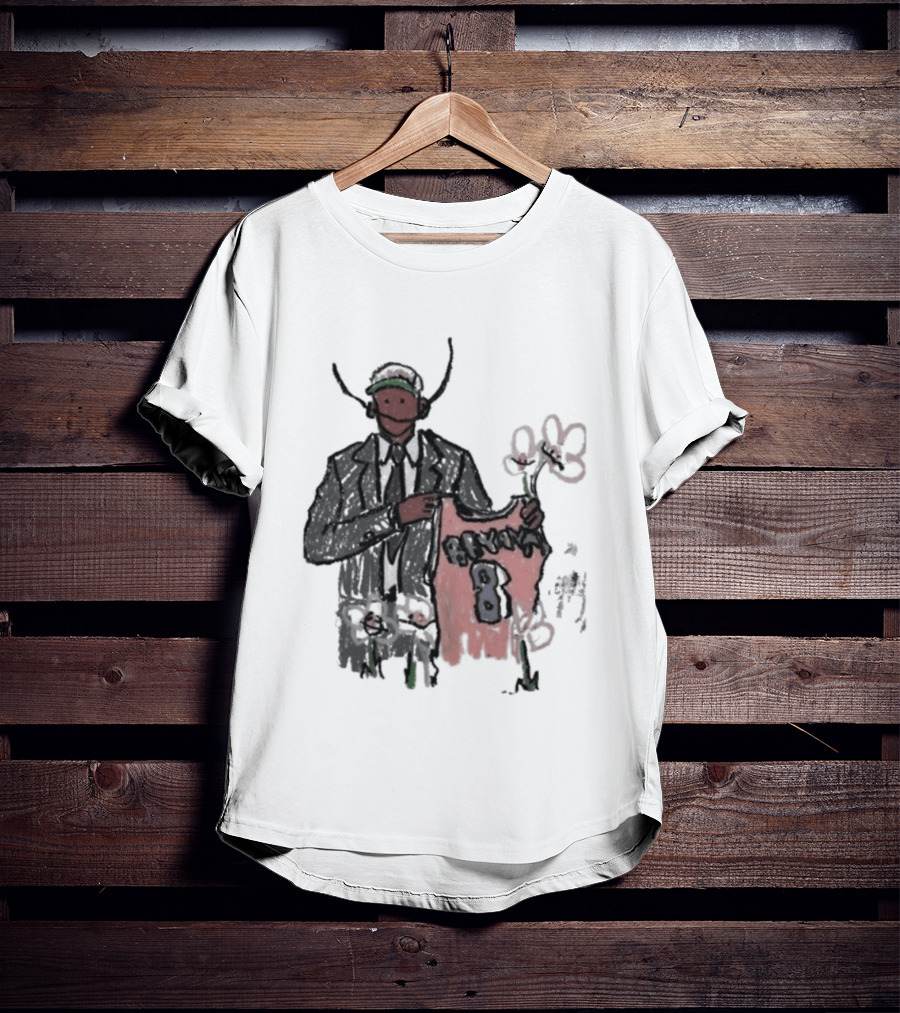 Legend Kobe Bryant Doodles Basketball Icon Art Bulls Flower NBA Black Mamba T-Shirt