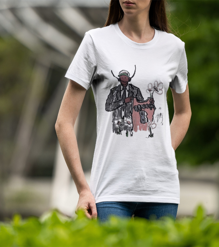 Legend Kobe Bryant Doodles Basketball Icon Art Bulls Flower NBA Black Mamba T-Shirt