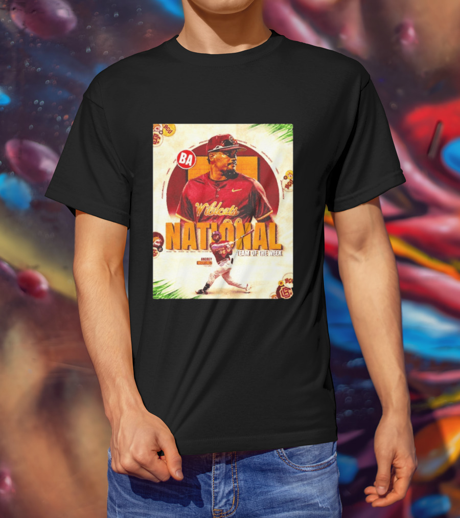 Andrey Martinez Wildcats National Team Of The Week Bethune Cookman T-Shirt